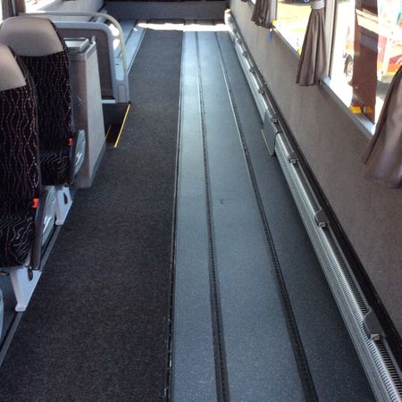 Plätze für max. 14 Rollstuhlfahrende